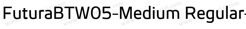 FuturaBTW05-Medium Regular字体转换